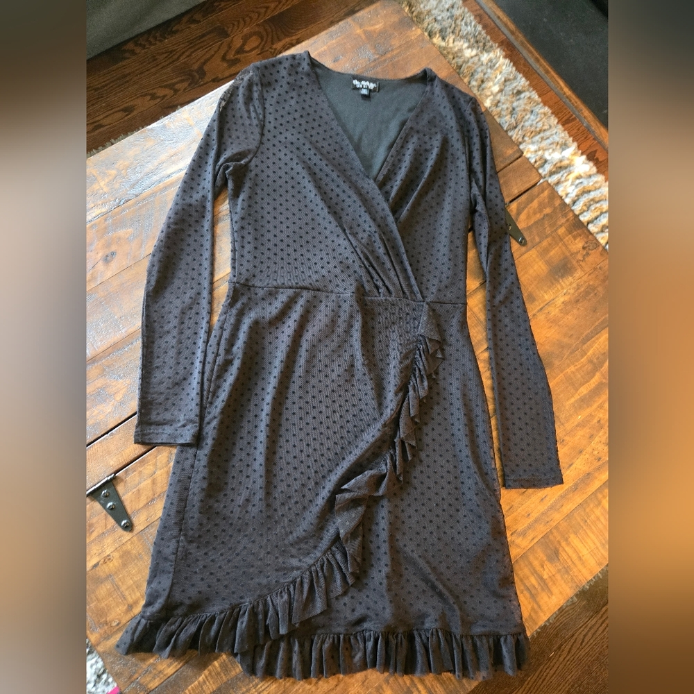 Asos Party Black Lace Mesh Dresses - Sizes 4 and/or 6